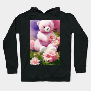 Watercolor teddy bear Hoodie